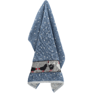 Handdoek - Kippen - Blauw Grijs